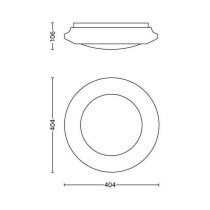 Suspension LED Philips Cinnabar Blanc Plastique (40,4 x 10,6 cm) 20 W