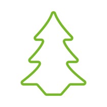 Figurine Décorative EDM 72128 Flexiled Vert Sapin 45 x 3 x 62 cm