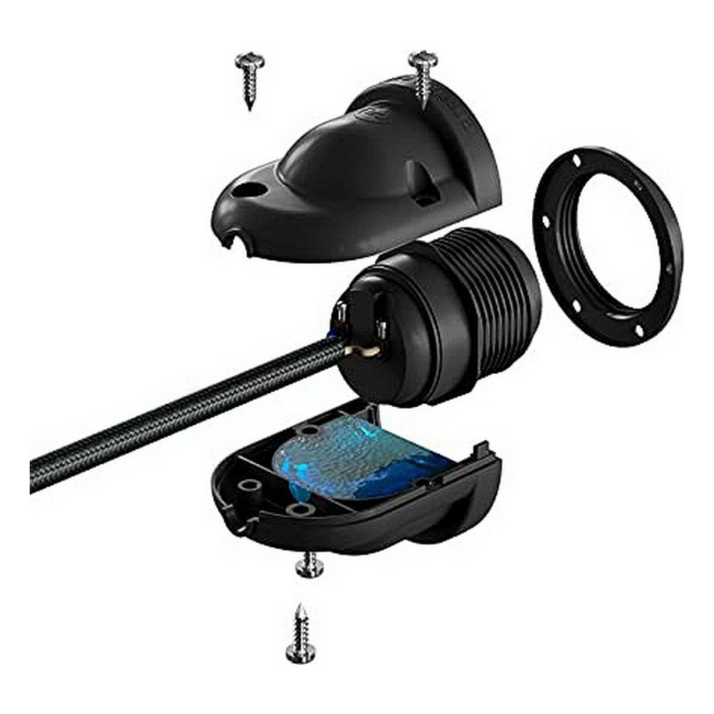 Lamp holder Black E27