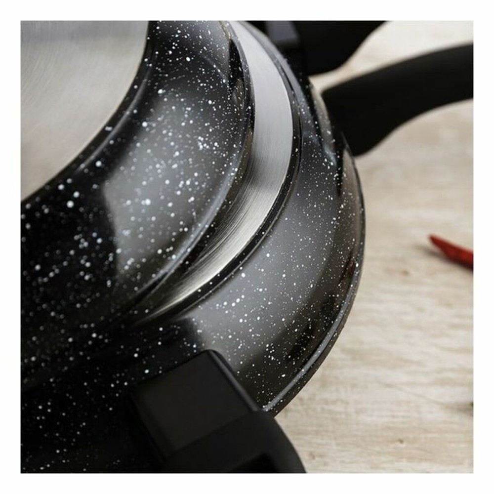 Non-stick frying pan Quid Estelar Black Metal