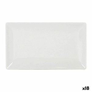 Serving Platter La Mediterránea Elite Rectangular 25 x 15 x 2 cm (18 Units) (25 x 15 cm)