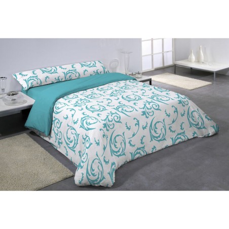 Parure de couette Hosteline ROBLEDO Bleu Lit 1 persone 3 Pièces