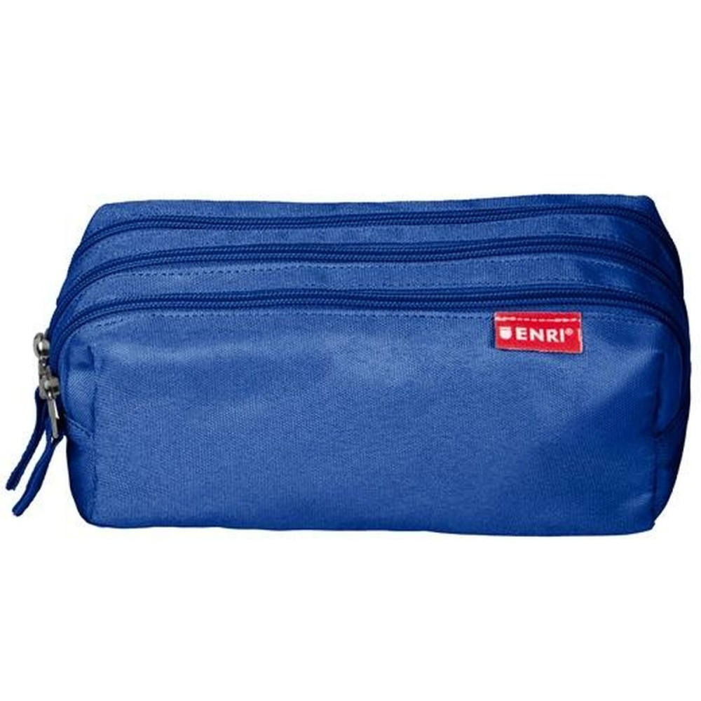 Trousse d'écolier ENRI Bleu 21 x 7 x 11 cm (5 Unités)
