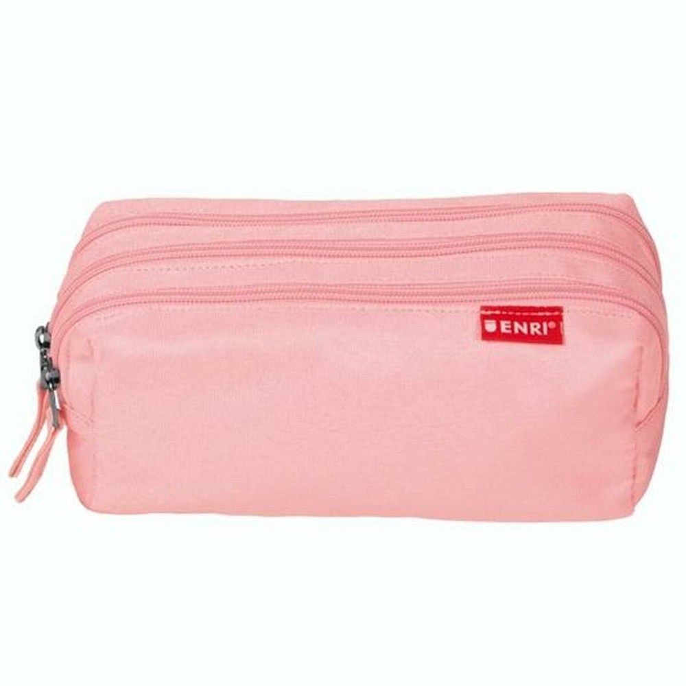 Trousse d'écolier ENRI Rose 21 x 7 x 11 cm (5 Unités)