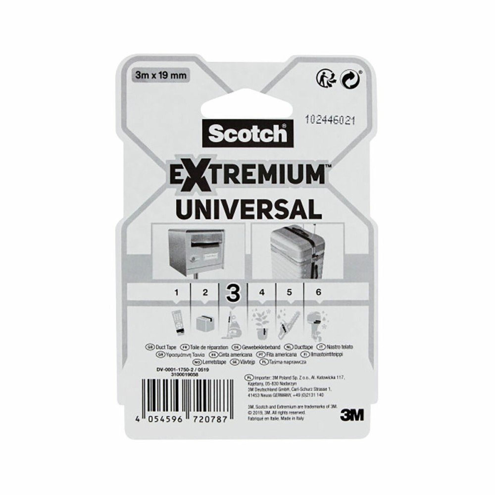 Duct tape Scotch extremium 3 Grey 3 m x 19 mm