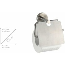Toilettenpapierrollenhalterung Wenko bosio Edelstahl 15 x 13,5 x 7 cm