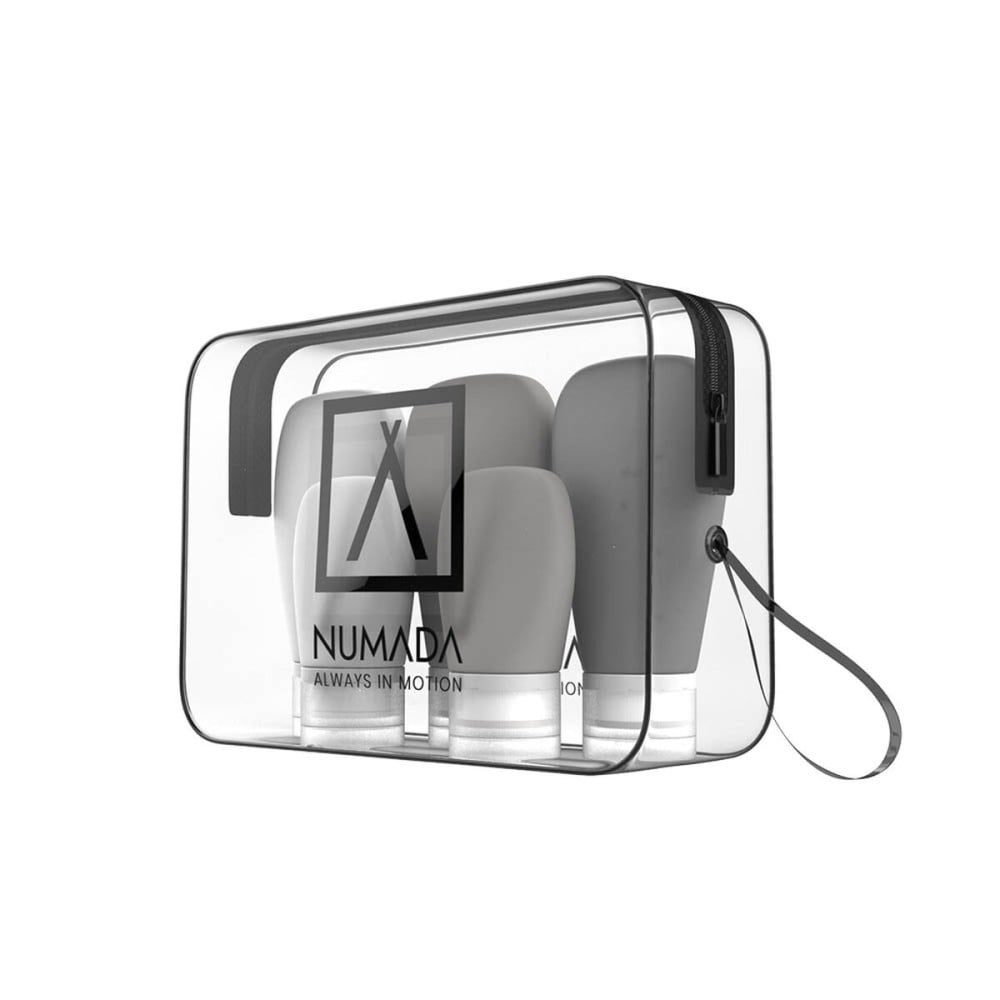 Reise-Toilettentasche Numada Durchsichtig PVC Silikon 20 x 6,5 x 13,5 cm