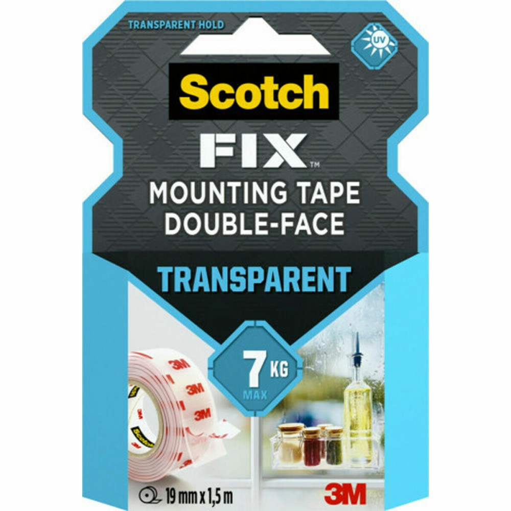 Double Sided Tape Scotch Transparent 19 mm x 1,5 m