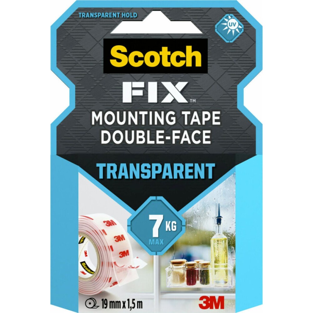 Double Sided Tape Scotch Transparent 19 mm x 1,5 m