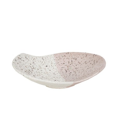 Centerpiece Romimex White Pink Ceramic 21 x 5 x 17 cm