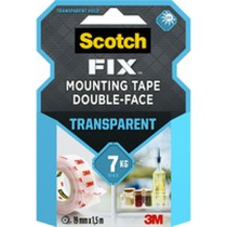 Double Sided Tape Scotch Transparent 19 mm x 1,5 m