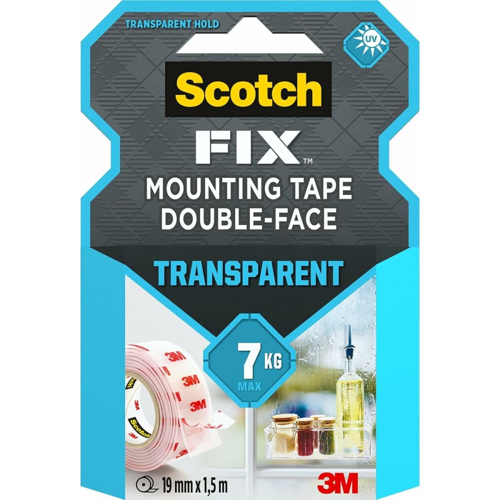 Double Sided Tape Scotch Transparent 19 mm x 1,5 m