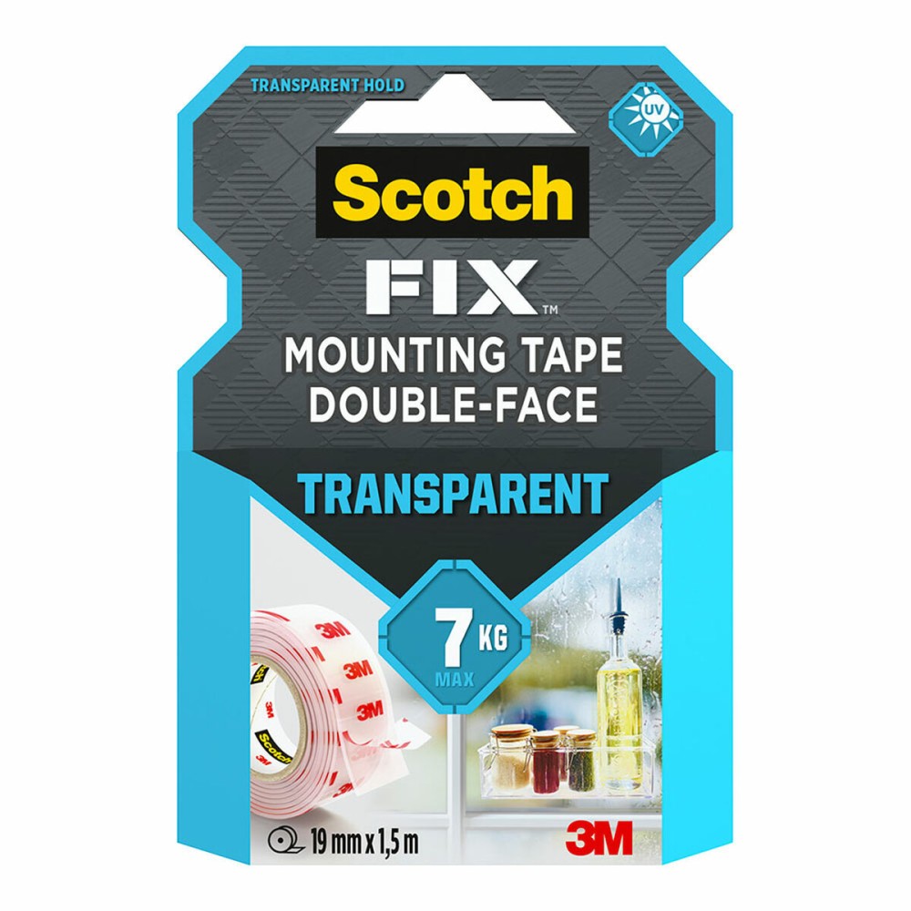 Double Sided Tape Scotch Transparent 19 mm x 1,5 m