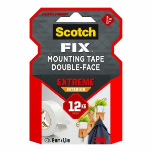 Doppelseitiges Klebeband Scotch extreme 19 mm x 1,8 m Weiß