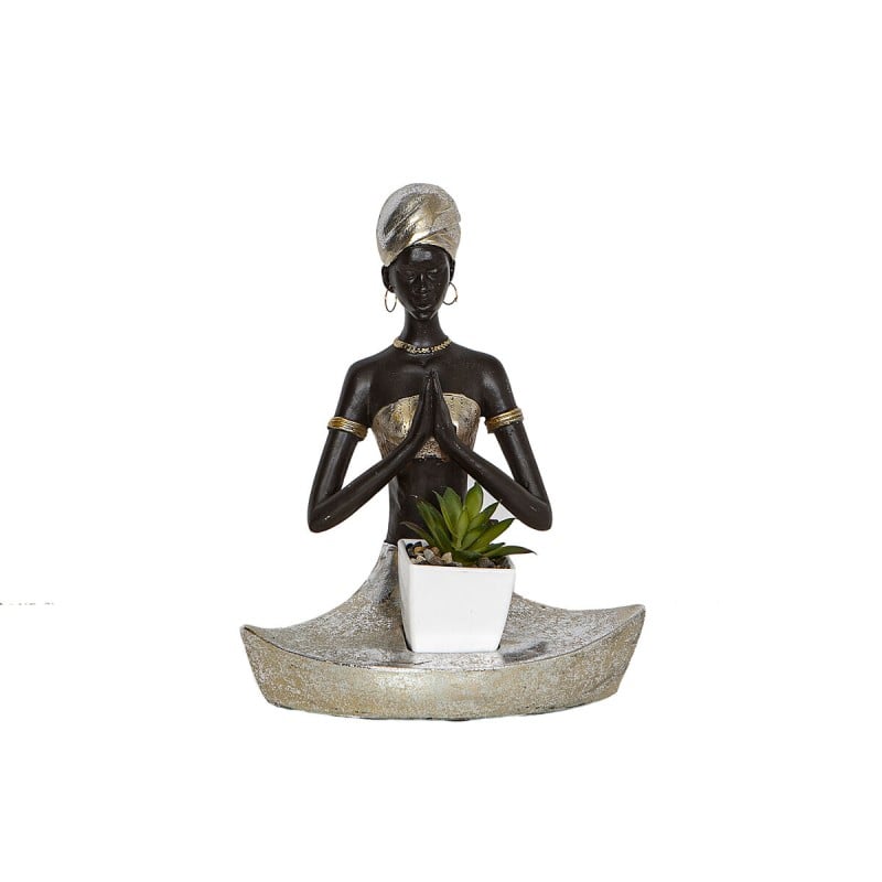 Figurine Décorative Romimex Marron Résine Africaine 20 x 24 x 12 cm