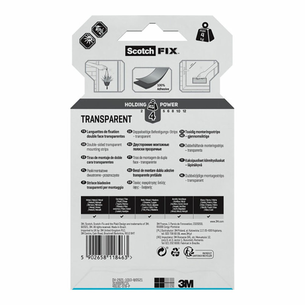 Double Sided Tape Scotch Transparent