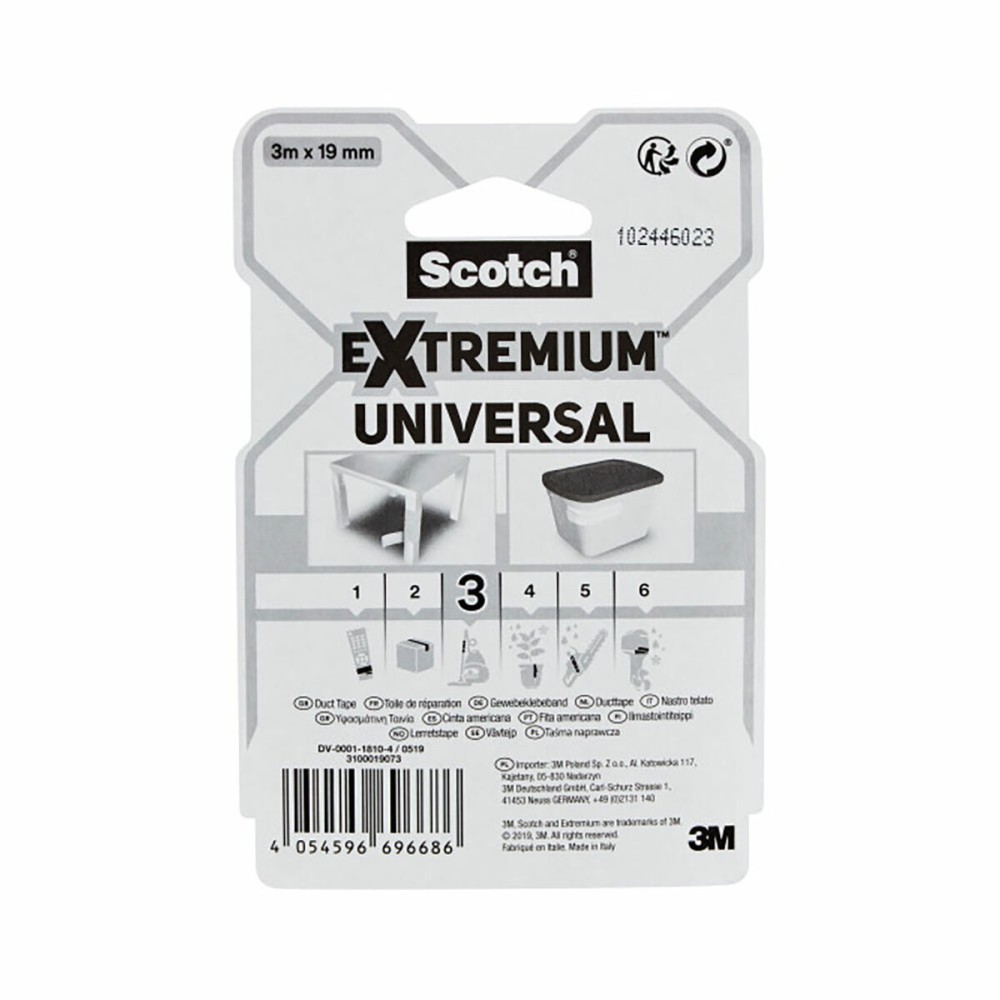 Duct tape Scotch extremium 3 universal White 3 m x 19 mm