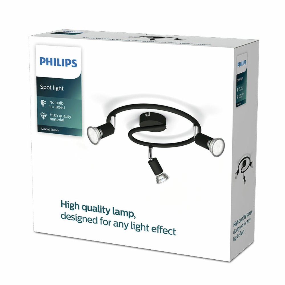 Fokus Philips limbali Schwarz GU10 (3 Stück)