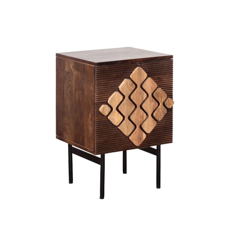 Nightstand Romimex Brown Golden Mango wood 30 x 60 x 40 cm