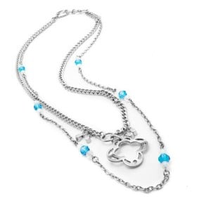 Ladies' Necklace Folli Follie 3N9F226CW 45 cm