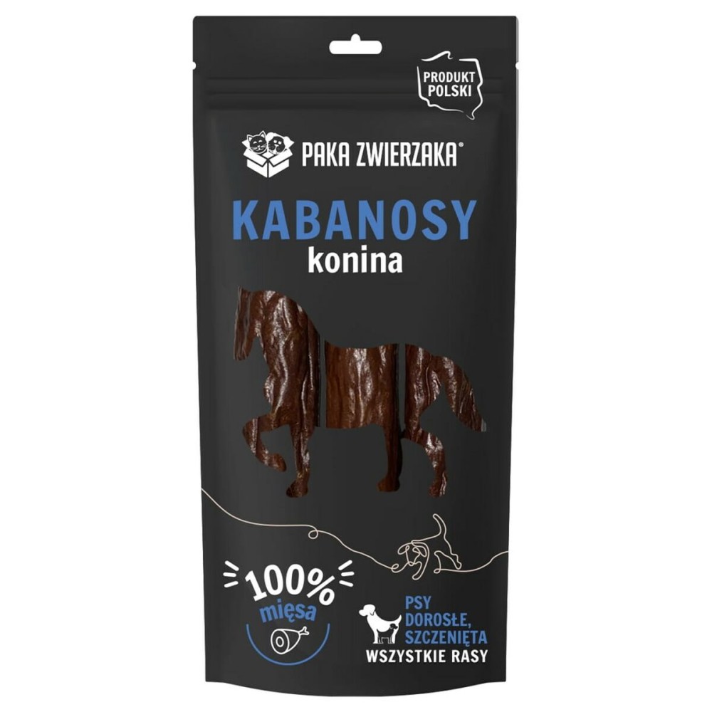 Snack pour chiens Paka Zwierzaka Sausages Horse 80 g Cheval