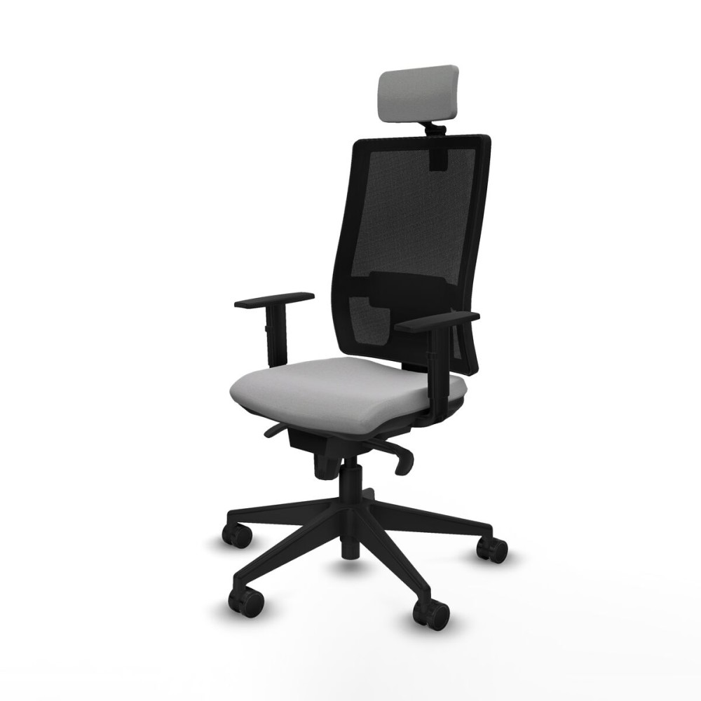 Office Chair with Headrest Horna Piqueras y Crespo 1D066N2 Light grey