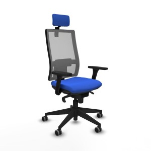 Bürostuhl mit Kopfstütze Horna Piqueras y Crespo 3D066G2 Blau