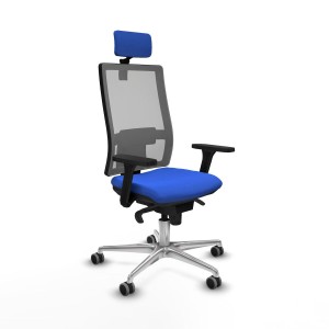 Bürostuhl mit Kopfstütze Horna Piqueras y Crespo 3D086G2 Blau