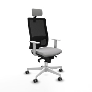 Chaise de Bureau avec Appui-tête Horna Piqueras y Crespo 4B026G2 Gris clair