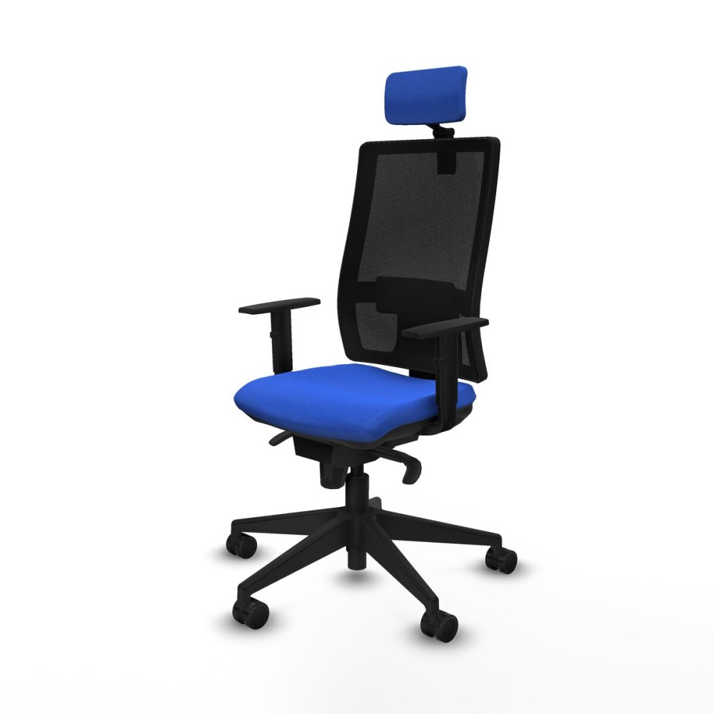 Office Chair with Headrest Horna Piqueras y Crespo 1D066N2 Blue