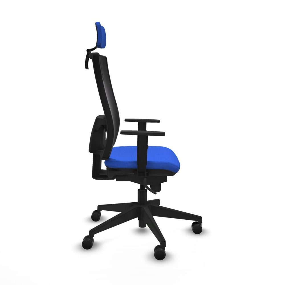 Office Chair with Headrest Horna Piqueras y Crespo 1D066N2 Blue