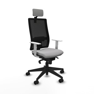 Office Chair with Headrest Horna Piqueras y Crespo 4B066N2 Light grey