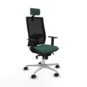 Office Chair with Headrest Horna Piqueras y Crespo 1D086N2 Green