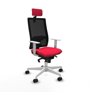 Office Chair with Headrest Horna Piqueras y Crespo 4B026N2 Red