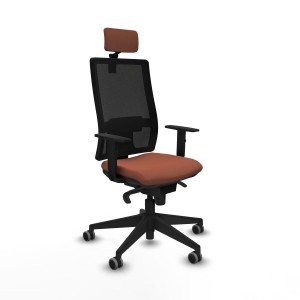 Chaise de Bureau avec Appui-tête Horna Piqueras y Crespo 1D066G2 Marron
