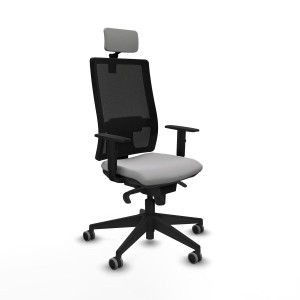 Office Chair with Headrest Horna Piqueras y Crespo 1D066G2 Light grey