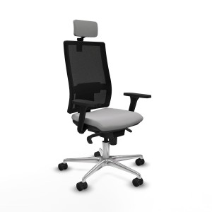 Chaise de Bureau avec Appui-tête Horna Piqueras y Crespo 3D086N2 Gris clair