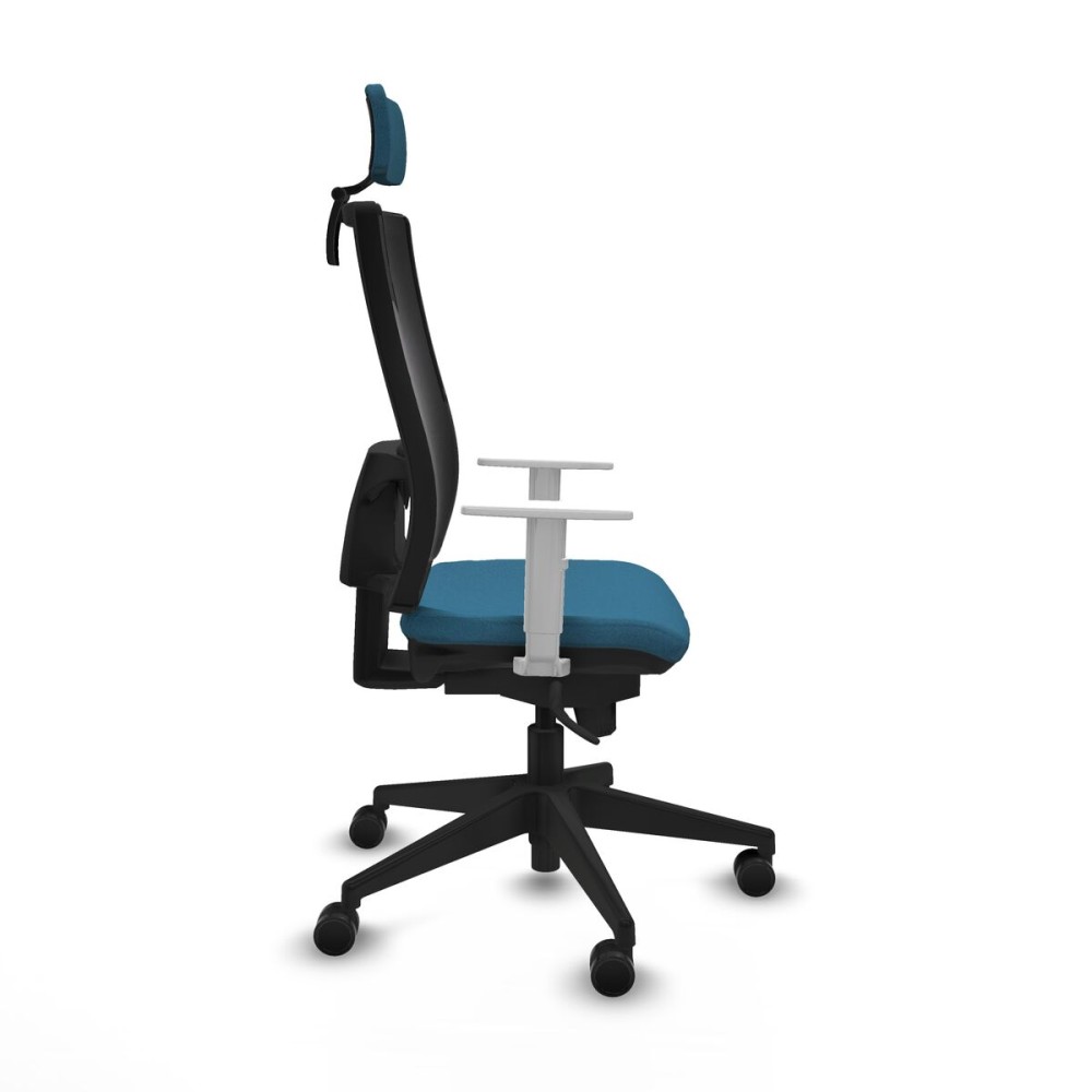 Office Chair with Headrest Horna Piqueras y Crespo 4B066N2 Petroleum green