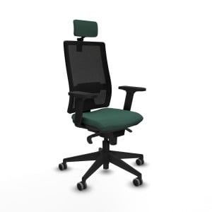 Office Chair with Headrest Horna Piqueras y Crespo 2D066G2 Green