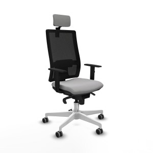 Office Chair with Headrest Horna Piqueras y Crespo 1D026G2 Light grey