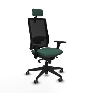 Office Chair with Headrest Horna Piqueras y Crespo 3D066G2 Green