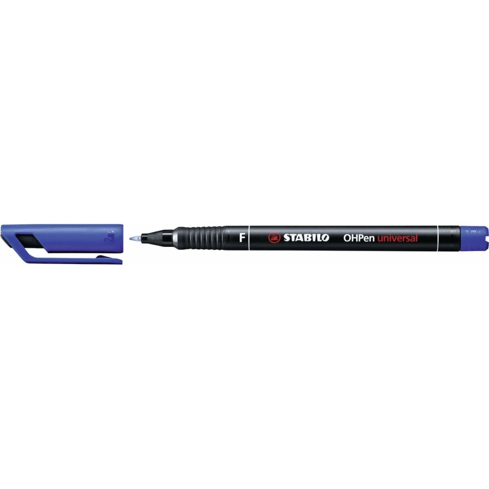 Marqueur permanent Stabilo OHPen Bleu 10 Pièces
