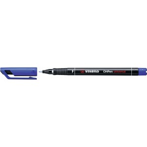 Marqueur permanent Stabilo OHPen Bleu 10 Pièces