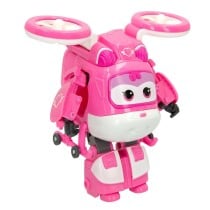 Transformable Super Robot Super Wings Dizzy Helicopter 10,5 x 13,5 x 14,5 cm Pink (6 Units)