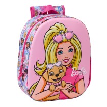 Kinderrucksack Barbie Rosa 27 x 33 x 10 cm 3D