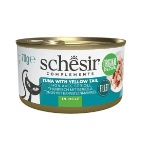 Katzenfutter Agras Pet Foods SCHESIR Complements Tuna with yellow tail in jelly Fisch 70 g