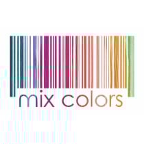 Drap Happy Home MIX COLORS Bleu 210 x 270 cm