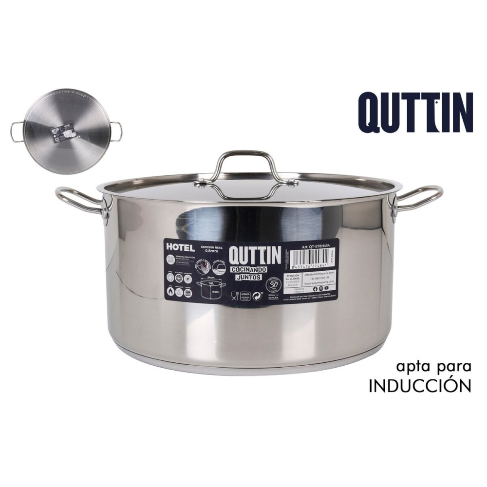 Topf mit Deckel Quttin ø 34 x 18 cm (2 Stück)