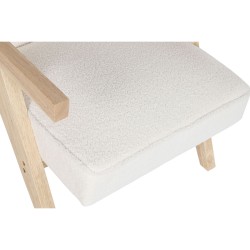 Sitz DKD Home Decor Weiß Polyester Holz 64 x 66 x 79 cm