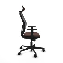 Office Chair with Headrest Jorquera Piqueras y Crespo 1D036N2 Black Dark brown